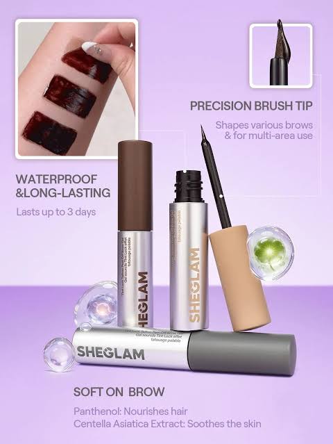 تاتو حواجب شيجلام_Sheglam Tint Lock Tattoo Peel Off Brow Gel